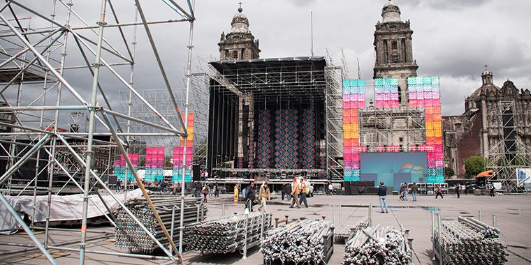 Preparan El Zócalo De La Cdmx Para El Amlofest Diario Basta 3755