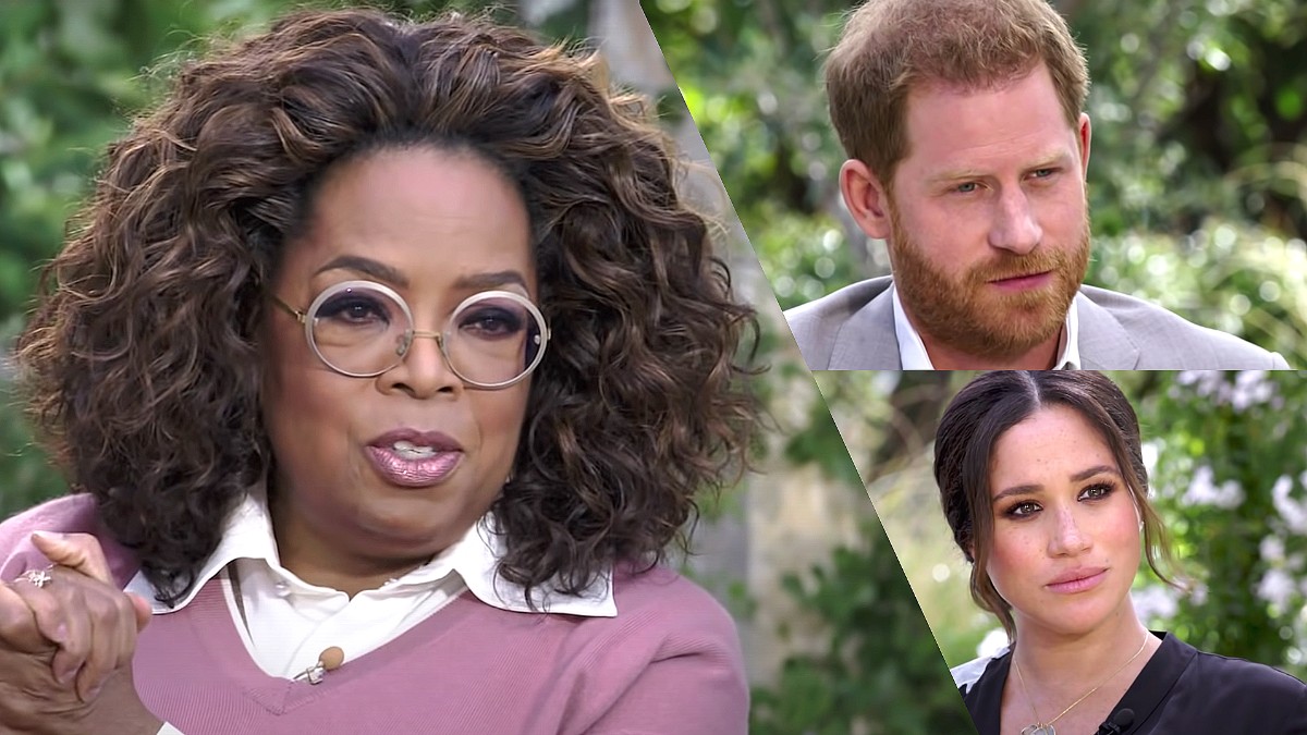 Los duques de Sussex en entrevista con Oprah Winfrey.