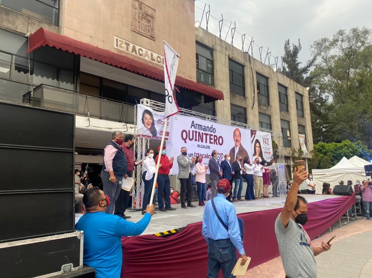 Armando Quintero arranca campaña en Iztacalco