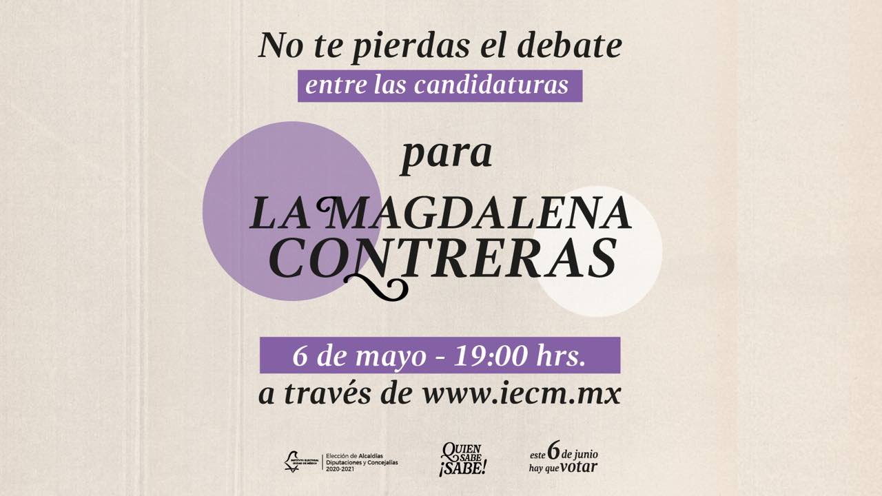 Transmisión del debate de la alcaldía Magdalena Contreras