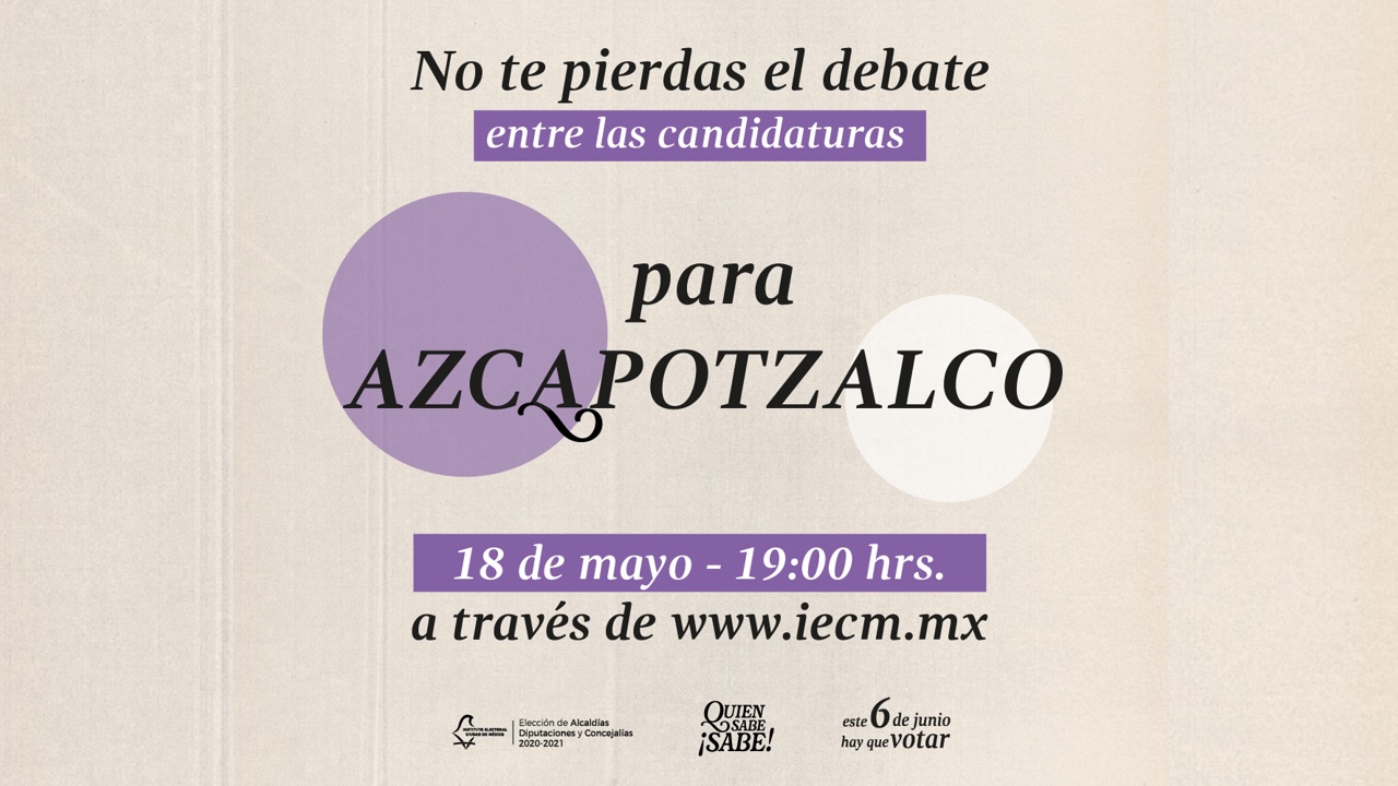 debate para la alcaldía Iztapalapa