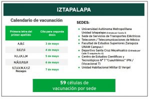 Anuncian segunda dosis de vacuna Covid-19 en Tlalpan e ...