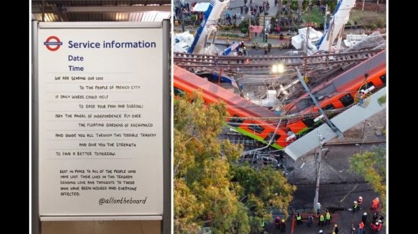 Metro de Londres manda menaje solidario a víctimas de L-12