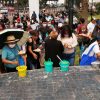 Mitin del PES en Xochimilco, hasta con tacos de canasta