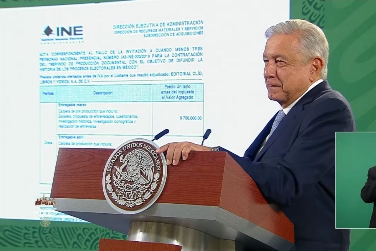 INE tiene como propósito impedir que haya democracia, afirma AMLO