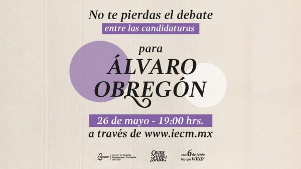 debate para la alcaldía Álvaro Obregón