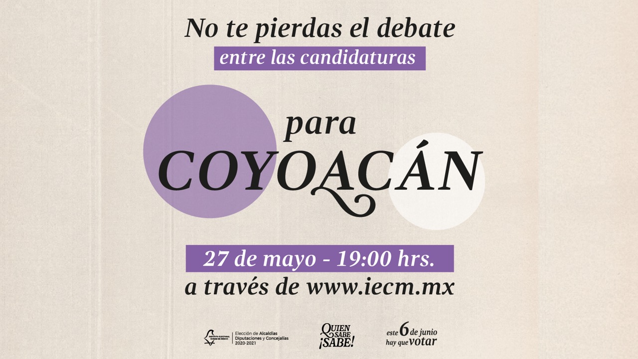 debate para la alcaldía Coyoacán