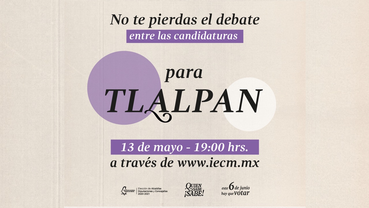 #DebateChilango: Sigue en directo el debate para la alcaldía Tlalpan