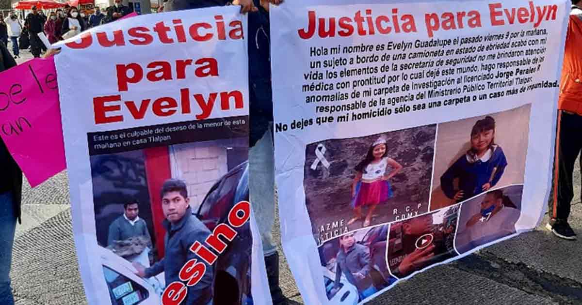 Protestan para exigir justicia por Evelyn