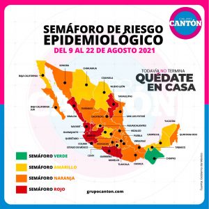 Retroceden 7 estados en Semáforo Epidemiológico