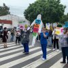 Personal médico bloquea calzada de Tlalpan