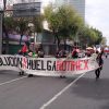 Periodistas de Notimex marcha, cumplen año y medio en huelga
