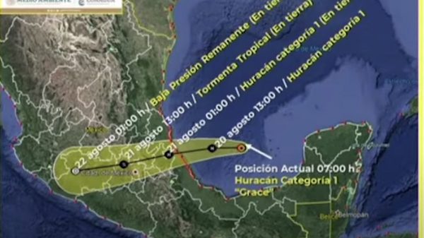 Implementa GCDMX operativo por Huracán Grace y posibles afectaciones