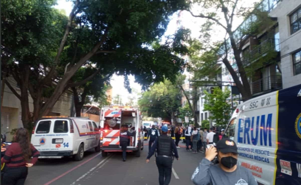 Acude Sheinbaum a lugar de explosión, informan traslados a hospitales