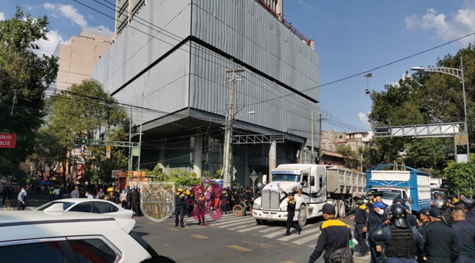 Gaseros liberan avenida Insurgentes tras protesta frente a SENER