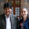 Sheinbaum se reúne con Evo Morales