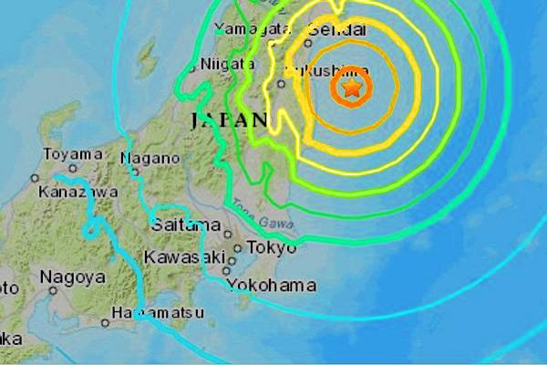 Por temblor de 7.3 en Fukushima,Japón hay alerta de tsunami