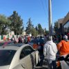 Se manifiestan trabajadores de limpia en Tláhuac