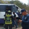 Accidente de autobús con peregrinos, cobra vida de mujer en Puebla