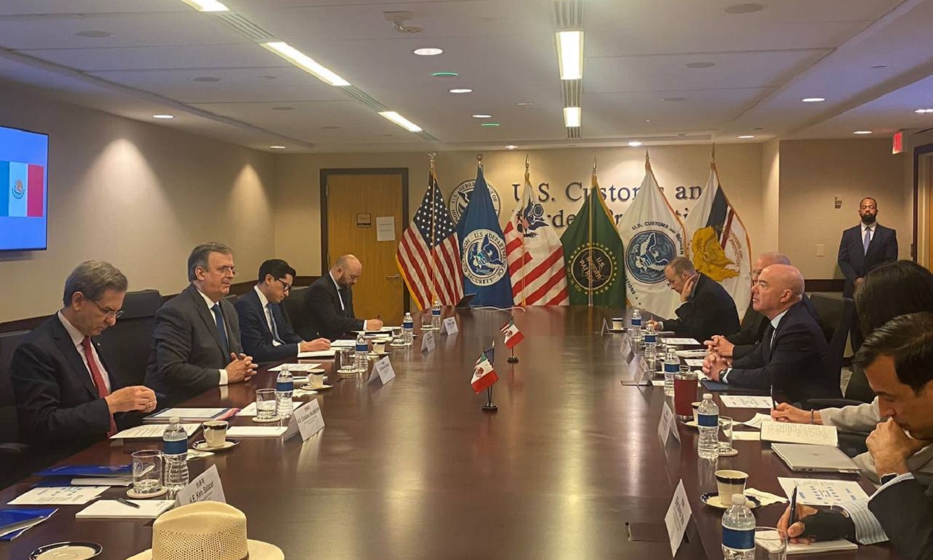 Marcelo Ebrard se reúne con secretario de Seguridad de Estados Unidos