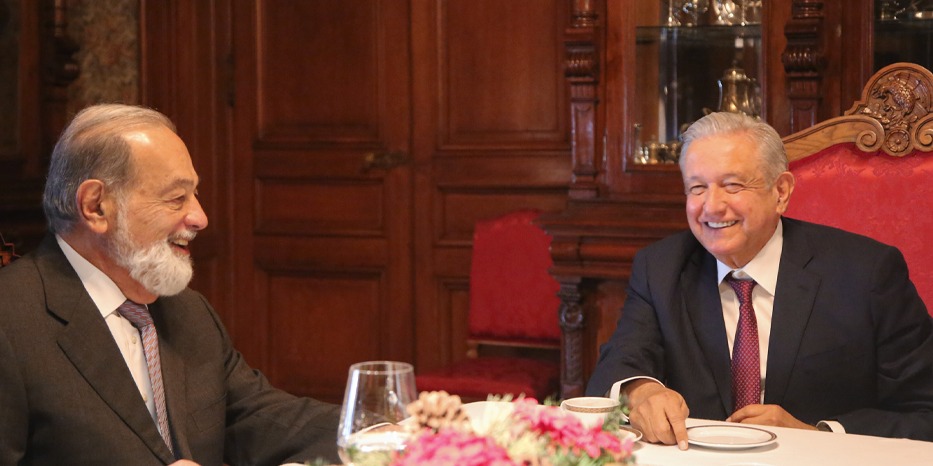 AMLO y Carlos Slim hablan de las perspectivas económicas para México