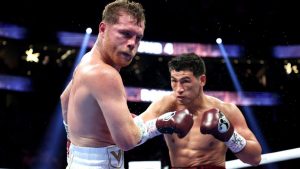 Canelo-Bivol 2 está en la lona